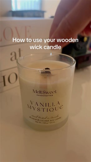How to use WOODEN WICK Candle. #howto #viralshorts #shorts