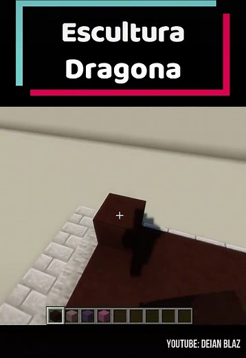 Escultura de Dragona en Minecraft: Tutorial Completo