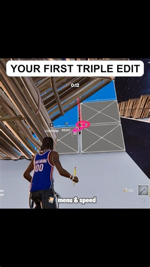 Your first triple edit. Edit training for beginner #fortnitetrainingmap #fortnitepracticemap