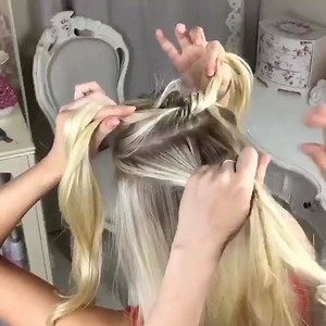 380K views · 5.3K reactions | I have done the Four Strand Knot Braid using clips to hold the hair, but it's MUCH easier if someone helps  Beth  | Sweethearts Hair | Facebook