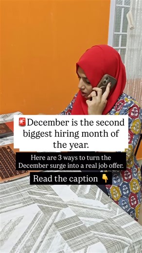 Sanusha Shaji | HR & Career Coach on Instagram: "Every year, December triggers a surge in hiring. Budgets reopen, teams speed up decisions, and companies race to close roles before year-end. The truth is: 📌 It is one of the strongest windows to land a job 📌 Competition increases quickly as more candidates apply If you are prepared, you can secure an offer before December ends. If you are not, you risk getting lost in the noise. 1️⃣ UNDERSTAND WHAT IS NOT WORKING If you have been applying and n