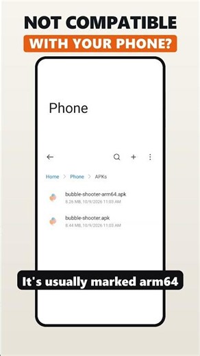 App Not Installed as App Isn't Compatible With Your Phone? #shorts