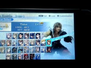 Dissidia 012 [Mods] - Character Select Screen Port