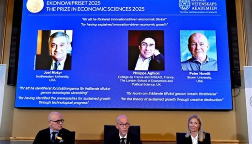 Nobel Prize in Economics 2025 awarded for ‘creative destruction’ theory