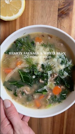 Sausage and white bean #souprecipe