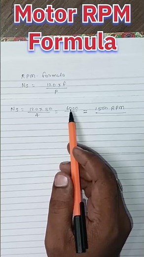 Motor RPM calculation #short #rpm #motor