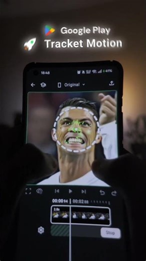 Testing my motion tracking video editor app for Android