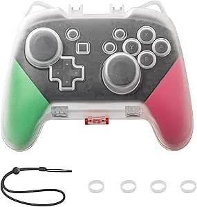 Switch Pro Controller Hard Shell Case, Cute Switch Pro Controller Storage Box for Protecting Joystick - Matte Clear