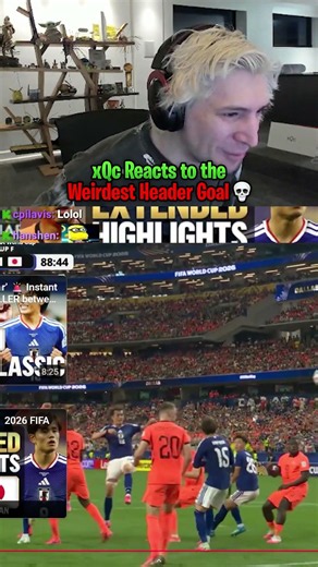 xQc Reacts to the Weirdest Header Goal at the World Cup 💀