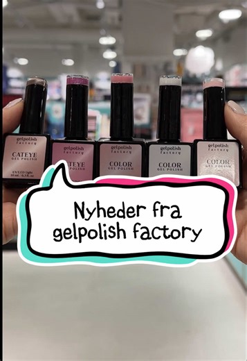 Nyheder fra Gelpolish Factory: 2 Cateye og 3 Color Gelpolish