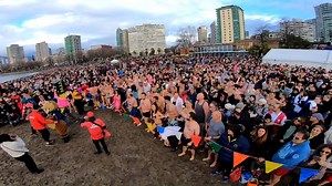 ICYMI: A record number of people attended Vancouver's 2020 Polar Bear Swim. Catch the sights and sounds of this epic New Year's Day event with our community reporter Michael Newman. READ MORE: https://globalnews.ca/news/6356062/vancouver-polar-bear-swim-2020/ | Global BC