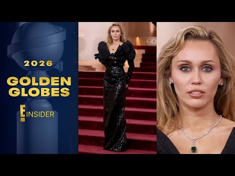Miley Cyrus Steps Out in Saint Laurent Gown For the 2026 Golden Globes | E! Insider