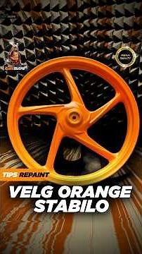 Tutorial repaint velg warna orange stabilo #shorts #viral #modificition #samuraipaint
