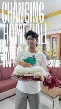 Changing my Home hall into a Pinterest inspired space part-2 #shorts #pinterestmakeover