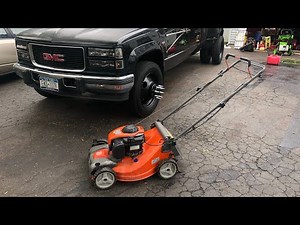 HOW TO Fix Husqvarna AWD LC221A Lawn Mower That Won't Start & Busted Recoil Housing