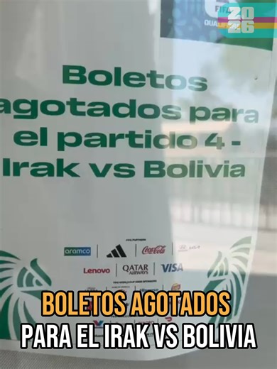 ¡Boletos Agotados para Irak vs Bolivia en Monterrey!