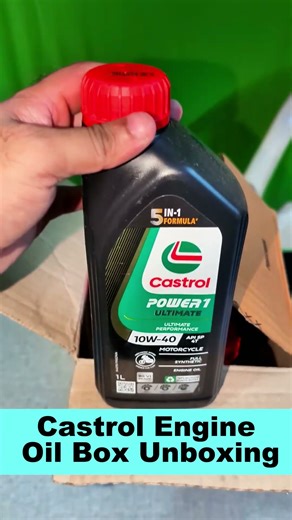 Box of Castrol Fully Synthetic Oil 10W40 Price. #engine #automobile#castrolpower1