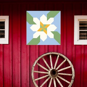 Easter Lily Quilt Block Pattern: Spring Barn Quilt (digital Download) - Etsy