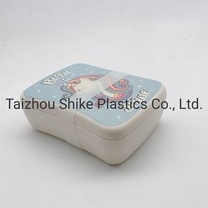 [Hot Item] Eco-Friendly Biodegradable Kids Lunch Box Bamboo Fiber Cute Bento Box