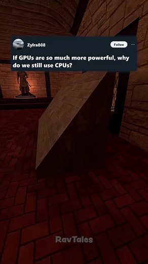 GPUs VS CPUs. #computer #fyp #funfacts #gaming | computer