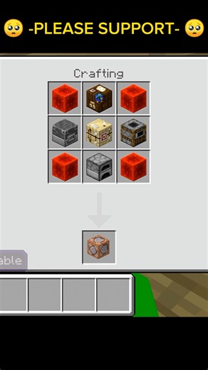 Crafting command block ☠️😱 #shorts #minecraft #minecraftshorts