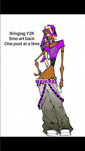 Drawing in the deviant art Y2K invader zim emo style #deviantart #emo #art #y2k #invaderzim #mspaint