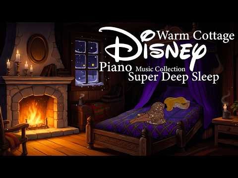 Aurora’s Winter Cottage ❄️🌙 | Cozy Disney Piano for Deep Sleep & Relaxation