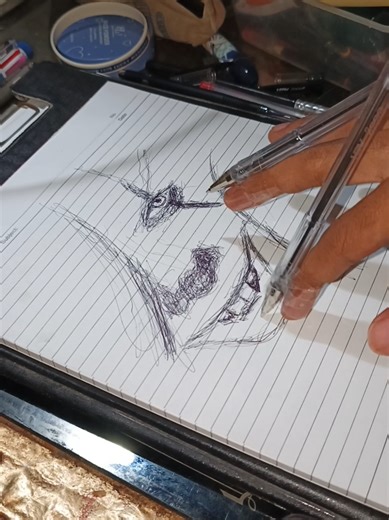 Mastering Pennywise Art with Ballpoint Pen