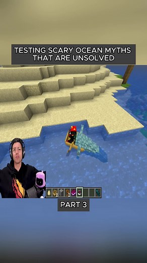 Testing Scary Ocean Myths in Minecraft: Compass Leads to Beach