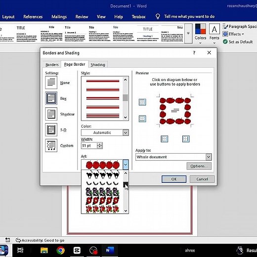 MS Word Borders Tutorial | Apply Different Borders Like a Pro #MSTips #WordShorts #Productivity2025