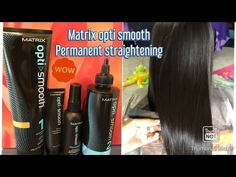 Permanent straightening/rebond/step by step/ Matrix Opti Smooth