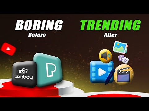 Quick way to Get HIGH-QAULITY Free Editing Materials for YouTube Videos!