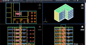 6 Story Corporate Office Building 3D model [DWG, RVT, STEP, VIDEO]