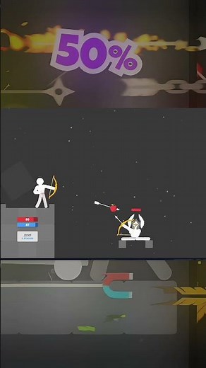 Archery vs. Stickmen 😱 #gaming #gameplay