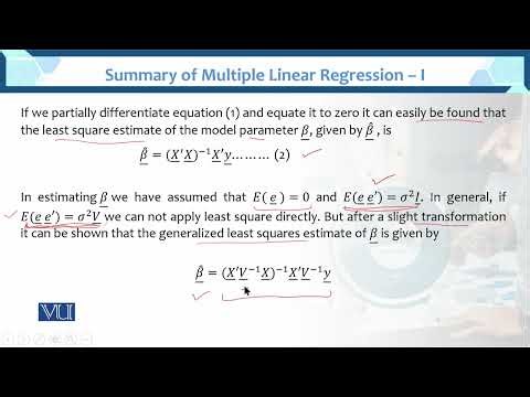 Summary of Multiple Linear Regression-1 | Multivariate Analysis | STA633_Topic106