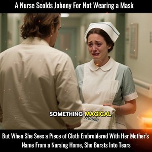 10K views · 567 reactions | A Nurse Scolds Johnny For Not Wearing a Mask – But When She Sees a Piece of Cloth Embroidered With Her Mother’s Name From a Nursing Home, She Bursts Into Tears #johnnydepp | Kenna McClellan | Facebook