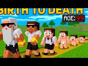 From Birth to Death Evolution 🔥 Full Minecraft Journey in 1 Epic Video | Age 0 to 99 Story