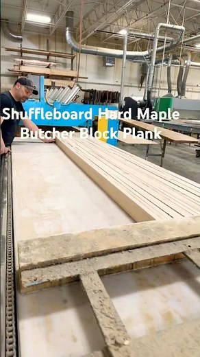 Hard Maple Shuffleboard Playboard RF Press – Watch the Giant “Microwave” Cure the Glue