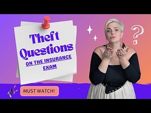 Theft Question on the Insurance Exam #insuranceexam
