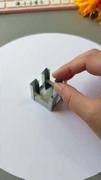 Make a fun cube with paper clips. Detailed tutorial. #Handmade DIY #Parent-Child Craft