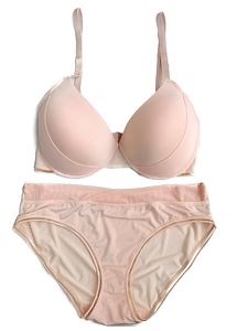 [Hot Item] Fashion Light Pink Bra and Panty Ladies Underwear Set