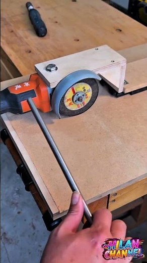How a DIY Jig Turns an Angle Grinder Into a Precision Chop Saw! 🛠️📐