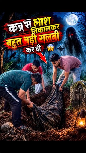 कब्र से लाश निकालकर बहुत बड़ी गलती कर दी 😱#minivlog #viralvideo #shorts #bhutiya #explore #horror