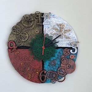 Cardboard wall сlock | Diy Craft Ideas