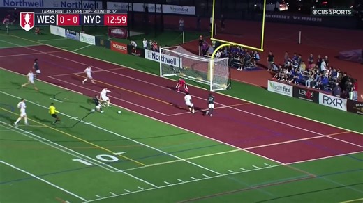 A spectacular run by Augustin Ojeda gets rewarded as he puts @newyorkcityfc in front over Westchester SC in the @opencup 💪