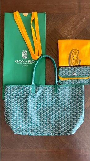 Unboxing ‪@GoyardOfficial‬ Saint Louis PM in Green. #goyard #goyardbag #saintlouis #goyardgreenbag