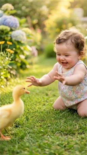 👶🦆 Baby Chasing Duck | Cutest Moment Ever! 😂