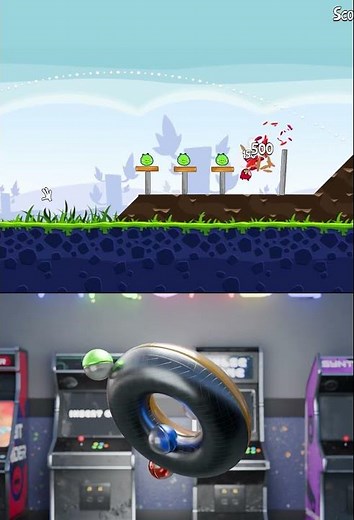 Angry Birds is a fun and exciting game where players launch birds to destroy targets.#gameplay