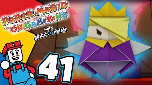 The grand battle unfolds, part 1 - Paper Mario Origami King with Bricks 'O' Brian