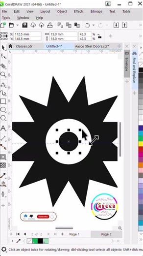 How to Create Graphics Design in CorelDraw #coreldraw #graphicdesign #graphic #tips&Tricks #inpage